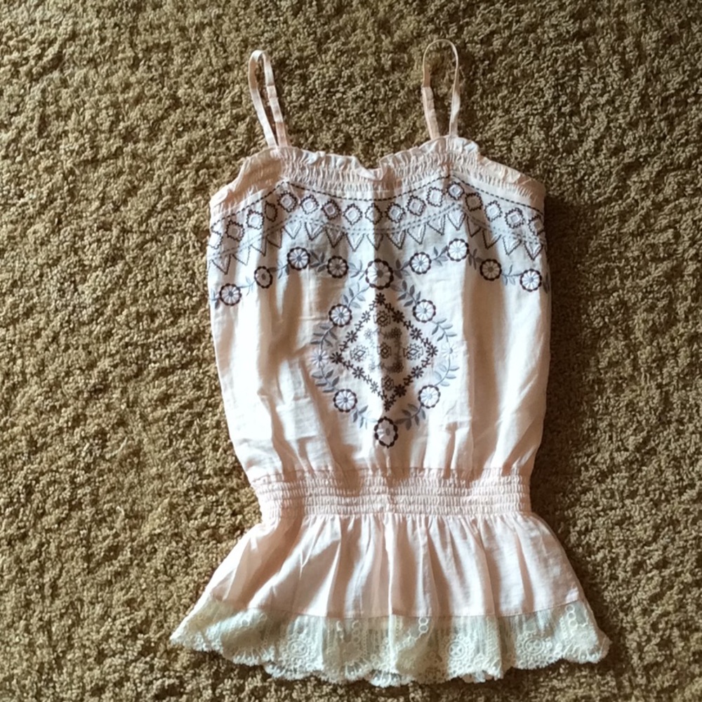 Pout Embroidered Top